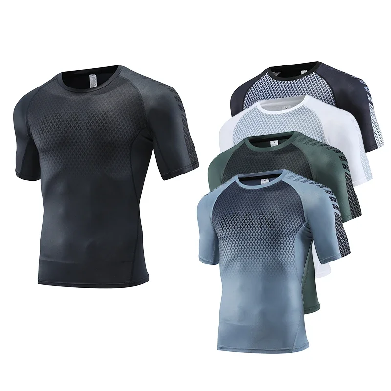 T Shirt Tight Fit - Mens Sport Top Voor Fitness T-shirt