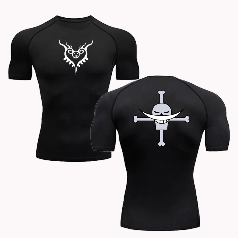T Shirt Tight Fit - Zomer Mannen Zonbeschermende Kleding Anime T-shirt