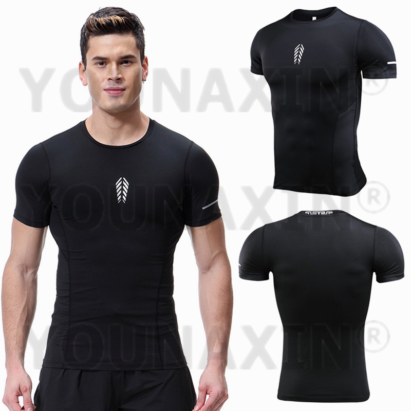T Shirt Tight Fit - Heren T-shirt met korte mouwen Gym