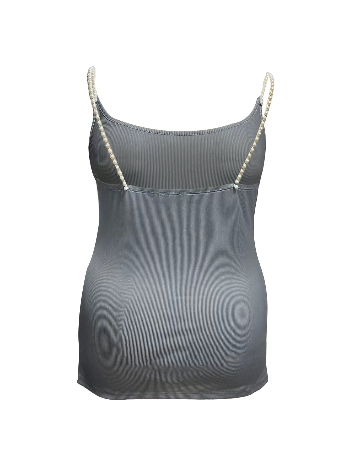 Plus size grijze crop cami met - Tank Top Ribbed recensie en prijs